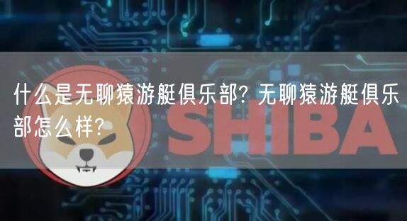 什么是无聊猿游艇俱乐部? 无聊猿游艇俱乐部怎么样?-第1张图片-交易所